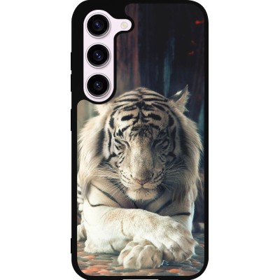 Samsung Galaxy S23 FE Case Hülle - Silikon schwarz Zen Tiger