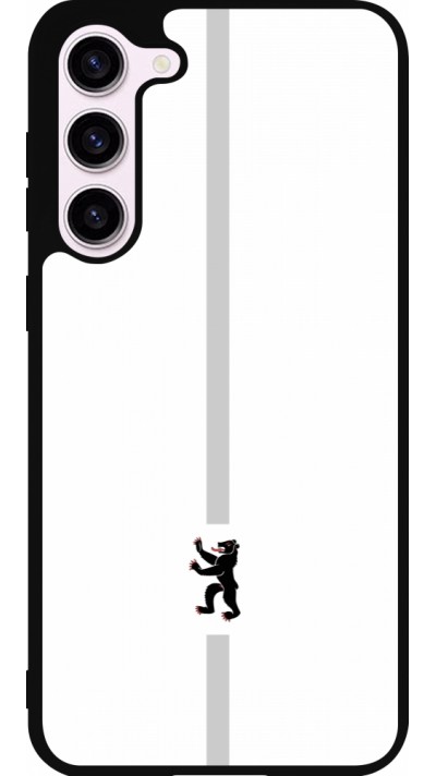 Coque Samsung Galaxy S23+ - Silicone rigide noir Canton AI blanc