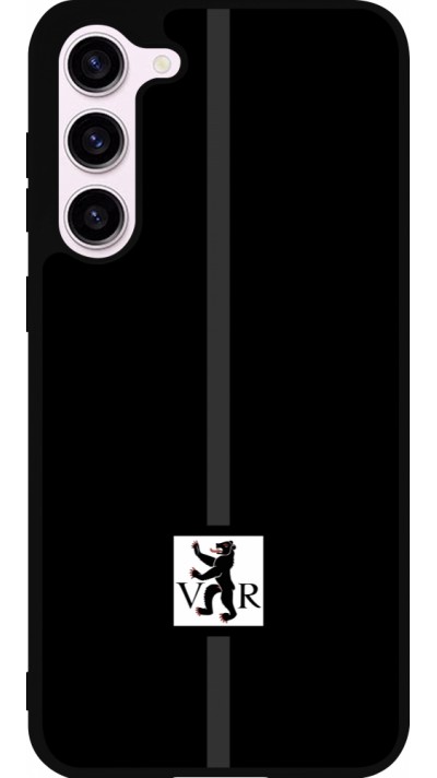 Coque Samsung Galaxy S23+ - Silicone rigide noir Canton AR noir