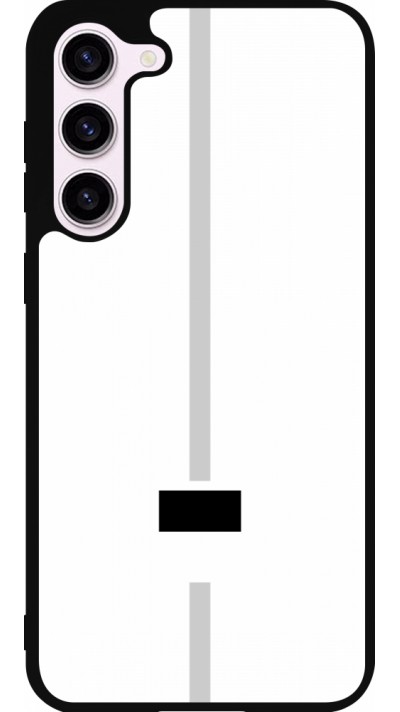 Coque Samsung Galaxy S23+ - Silicone rigide noir Canton FR blanc