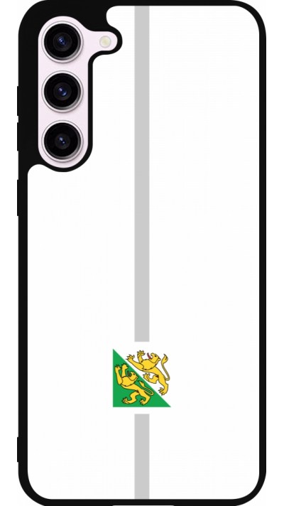 Coque Samsung Galaxy S23+ - Silicone rigide noir Canton TG blanc