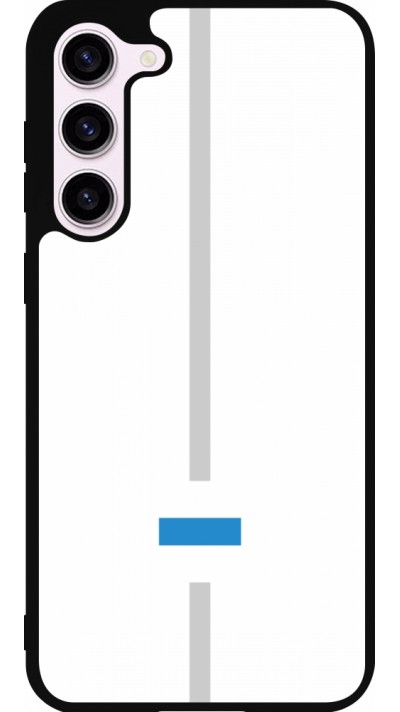 Coque Samsung Galaxy S23+ - Silicone rigide noir Canton ZG blanc