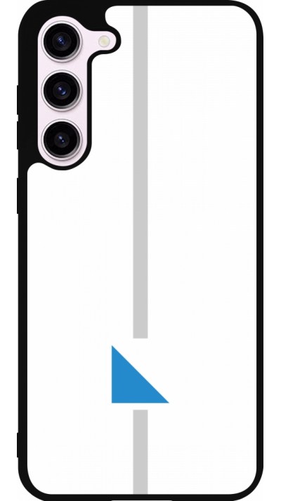 Coque Samsung Galaxy S23+ - Silicone rigide noir Canton ZH blanc