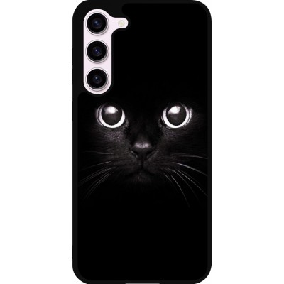 Samsung Galaxy S23+ Case Hülle - Silikon schwarz Cat eyes