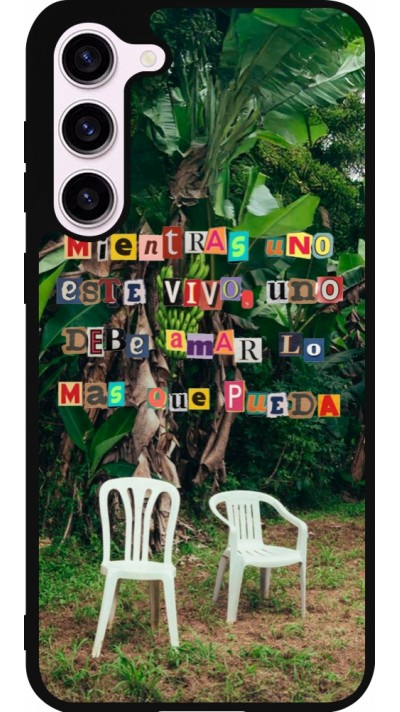 Samsung Galaxy S23+ Case Hülle - Silikon schwarz Chairs DTMF