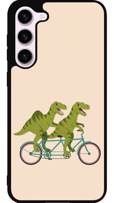 Samsung Galaxy S23+ Case Hülle - Silikon schwarz Dinosaurs on bikes 2026