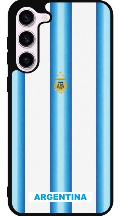 Samsung Galaxy S23+ Case Hülle - Silikon schwarz Argentinien 2026 personalisierbares Fussballtrikot