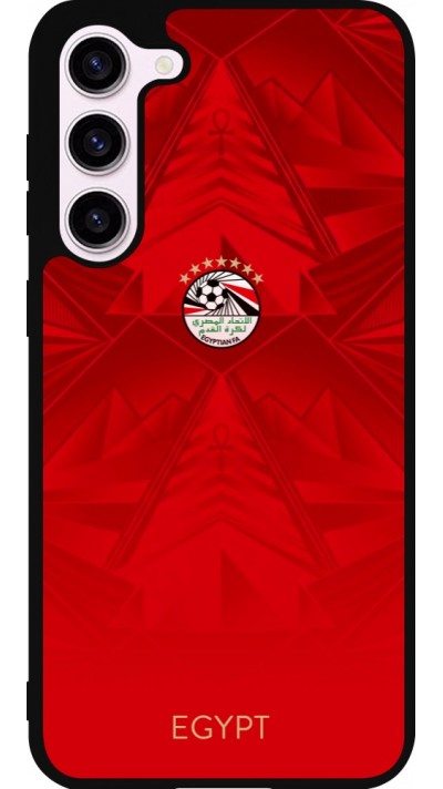 Samsung Galaxy S23+ Case Hülle - Silikon schwarz Ägypten 2026 personalisierbares Fussballtrikot