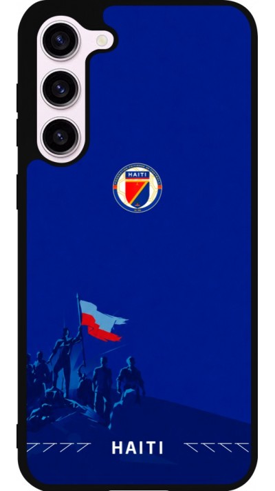Samsung Galaxy S23+ Case Hülle - Silikon schwarz Haiti 2026 personalisierbares Fussballtrikot