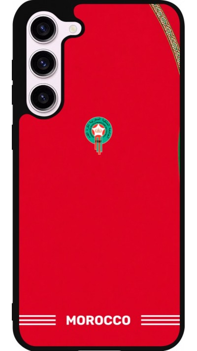 Samsung Galaxy S23+ Case Hülle - Silikon schwarz Marokko 2026 personalisierbares Fussballtrikot