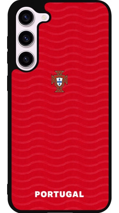 Samsung Galaxy S23+ Case Hülle - Silikon schwarz Portugal 2026 personalisierbares Fussballtrikot