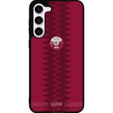 Samsung Galaxy S23+ Case Hülle - Silikon schwarz Qatar 2026 personalisierbares Fussballtrikot