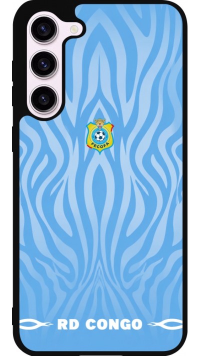 Samsung Galaxy S23+ Case Hülle - Silikon schwarz Demokratische Republik Kongo 2026 personalisierbares Fussballtrikot