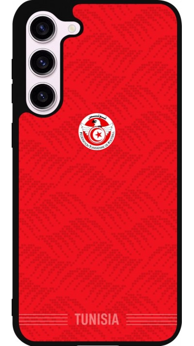 Samsung Galaxy S23+ Case Hülle - Silikon schwarz Tunesien 2026 personalisierbares Fussballtrikot