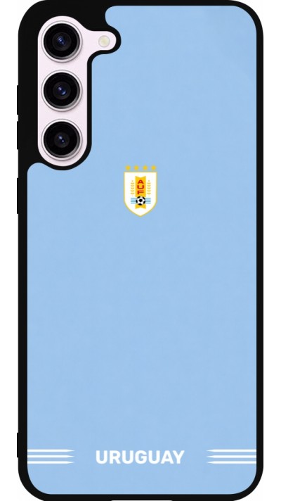 Samsung Galaxy S23+ Case Hülle - Silikon schwarz Uruguay 2026 personalisierbares Fussballtrikot