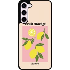 Samsung Galaxy S23+ Case Hülle - Silikon schwarz Fruit market lemons 2026