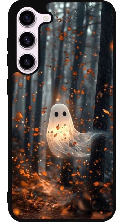 Samsung Galaxy S23+ Case Hülle - Silikon schwarz Halloween 2025 Ghost in the forest