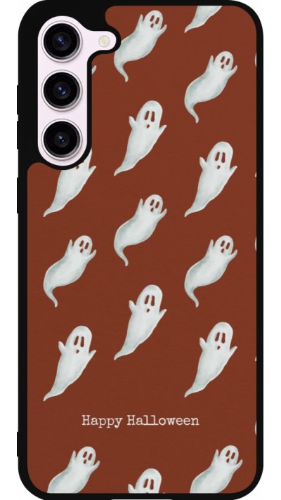 Samsung Galaxy S23+ Case Hülle - Silikon schwarz Halloween 2025 Pattern of ghosts