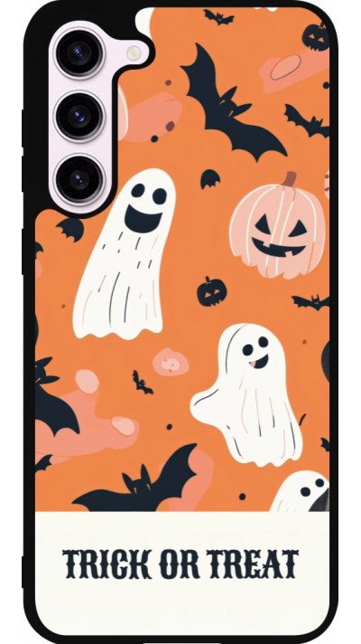 Samsung Galaxy S23+ Case Hülle - Silikon schwarz Halloween 2025 Trick treat