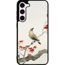Coque Samsung Galaxy S23+ - Silicone rigide noir Japanese Bird