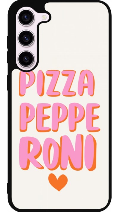 Samsung Galaxy S23+ Case Hülle - Silikon schwarz Pizza pepperoni 2026