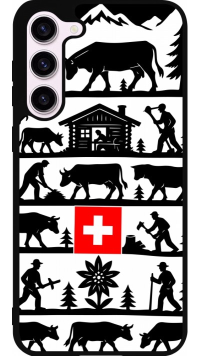 Coque Samsung Galaxy S23+ - Silicone rigide noir Poya Suisse 1