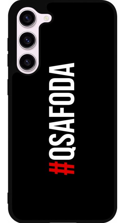 Coque Samsung Galaxy S23+ - Silicone rigide noir Qsafoda 1