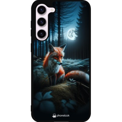 Samsung Galaxy S23+ Case Hülle - Silikon schwarz Fuchs Mond Wald