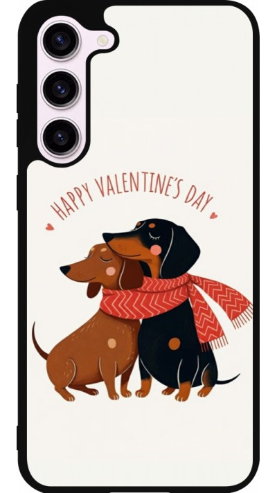 Coque Samsung Galaxy S23+ - Silicone rigide noir Saint Valentines Day 26 Happy Valentine