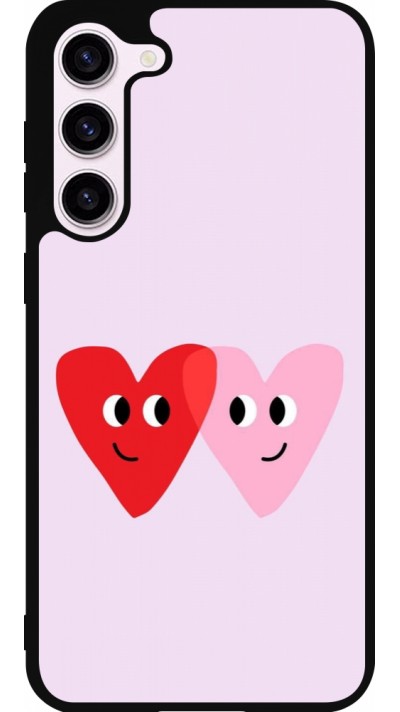 Coque Samsung Galaxy S23+ - Silicone rigide noir Saint Valentines Day 26 Heart