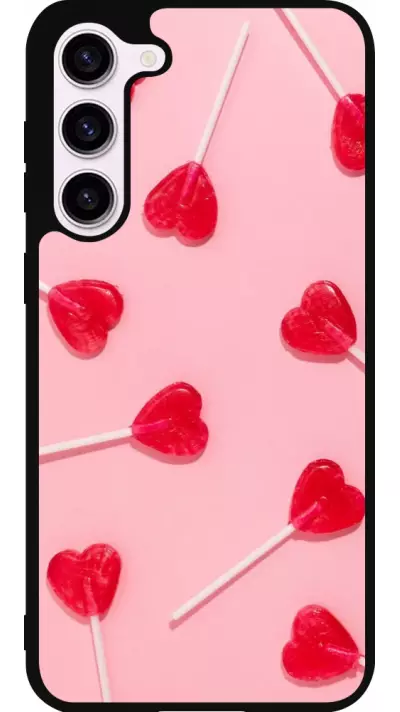 Samsung Galaxy S23+ Case Hülle - Silikon schwarz Saint Valentines Day 26 Lollipop