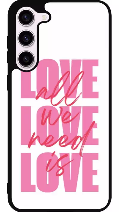 Samsung Galaxy S23+ Case Hülle - Silikon schwarz Saint Valentines Day 26 Love all we need is