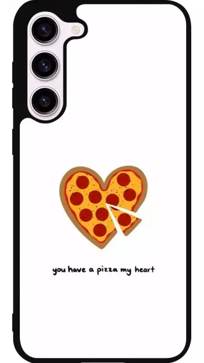Samsung Galaxy S23+ Case Hülle - Silikon schwarz Saint Valentines Day 26 You have my pizza heart