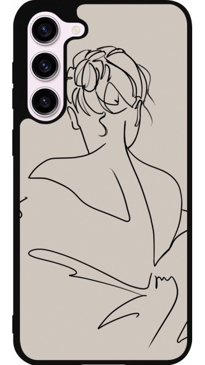 Coque Samsung Galaxy S23+ - Silicone rigide noir Salnikova 05