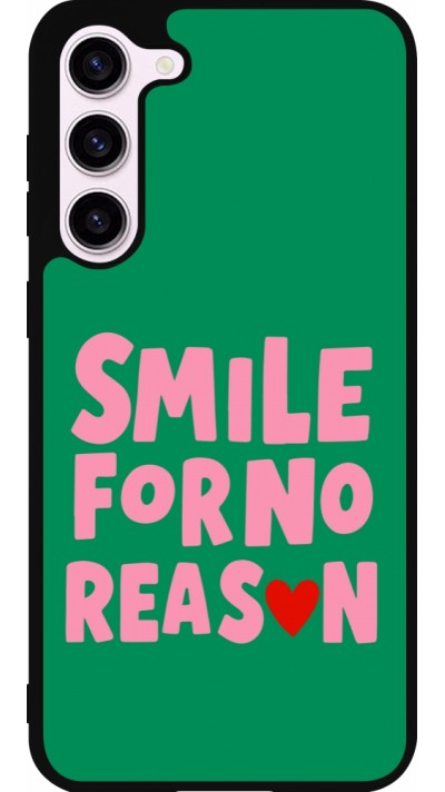 Samsung Galaxy S23+ Case Hülle - Silikon schwarz Smile for no reason 2026