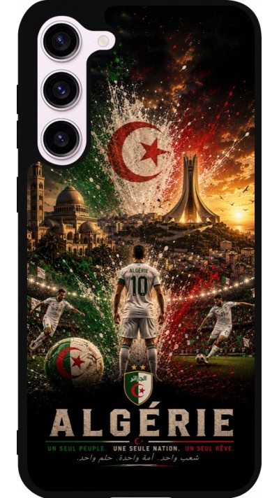 Samsung Galaxy S23+ Case Hülle - Silikon schwarz Fussball Algerien splash 2026