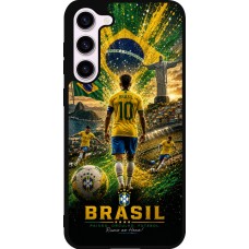 Samsung Galaxy S23+ Case Hülle - Silikon schwarz Fussball Brasilien splash 2026