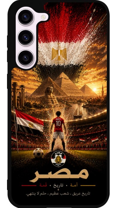 Samsung Galaxy S23+ Case Hülle - Silikon schwarz Fussball Ägypten splash 2026
