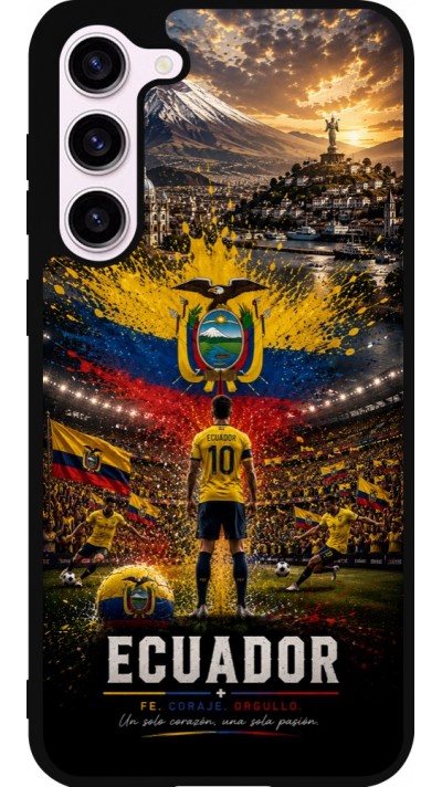 Samsung Galaxy S23+ Case Hülle - Silikon schwarz Fussball Ecuador splash 2026
