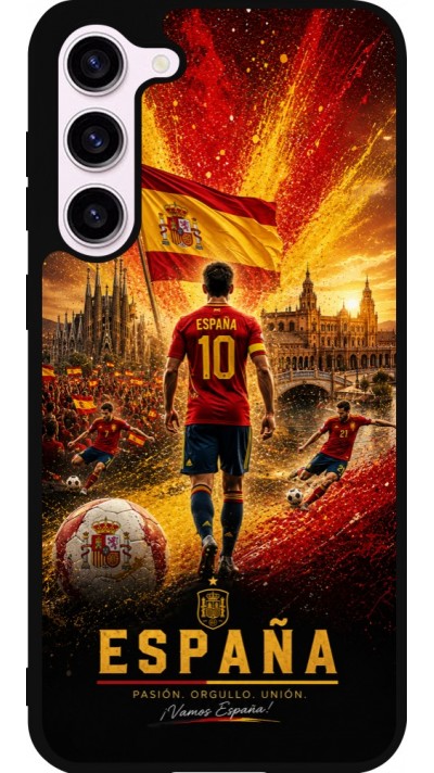 Samsung Galaxy S23+ Case Hülle - Silikon schwarz Fussball Espanien splash 2026