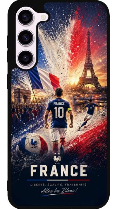 Samsung Galaxy S23+ Case Hülle - Silikon schwarz Fussball Frankreich splash 2026