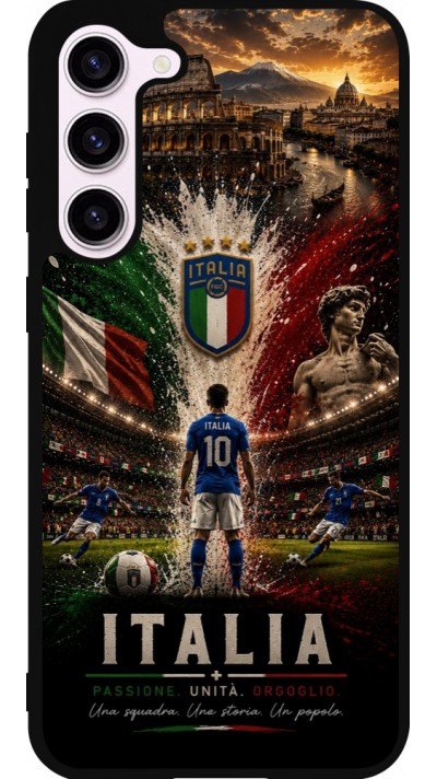 Samsung Galaxy S23+ Case Hülle - Silikon schwarz Fussball Italien splash 2026
