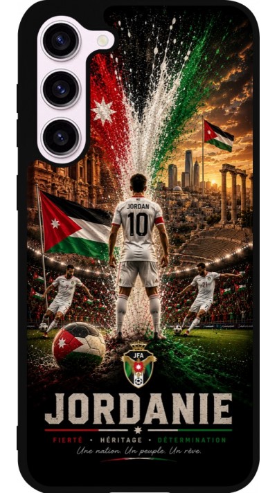 Samsung Galaxy S23+ Case Hülle - Silikon schwarz Fussball Jordanien splash 2026