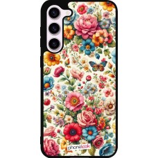 Samsung Galaxy S23+ Case Hülle - Silikon schwarz Spring 25 fruehling bluetend