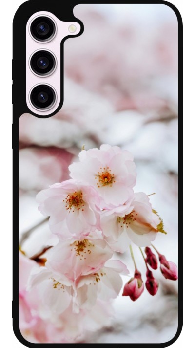 Samsung Galaxy S23+ Case Hülle - Silikon schwarz Cherry tree 2026