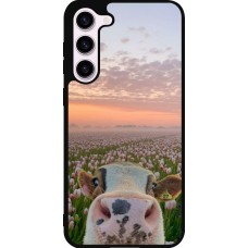 Samsung Galaxy S23+ Case Hülle - Silikon schwarz Cow with tulips 2026