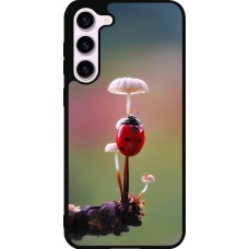 Samsung Galaxy S23+ Case Hülle - Silikon schwarz Ladybird on a mushroom 2026