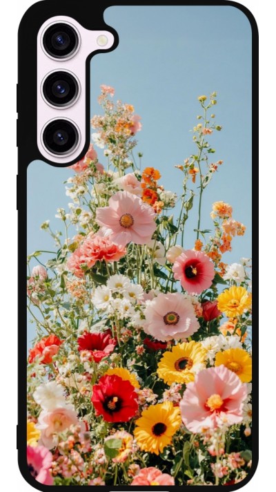 Samsung Galaxy S23+ Case Hülle - Silikon schwarz Spring flowers 2026