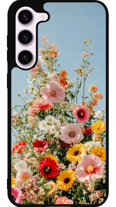 Samsung Galaxy S23+ Case Hülle - Silikon schwarz Spring flowers Spring 2026