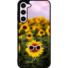 Samsung Galaxy S23+ Case Hülle - Silikon schwarz Sunflower with glasses 2026